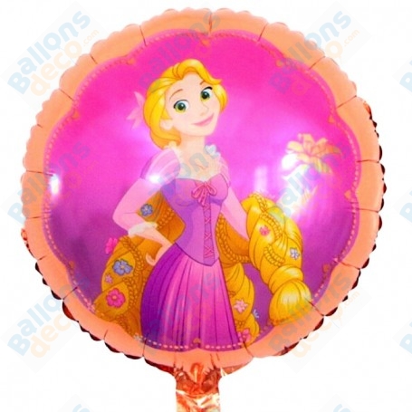 Ballon Princesse Raiponce Rose Gold Disney, Décorations ballons pour anniversaire.