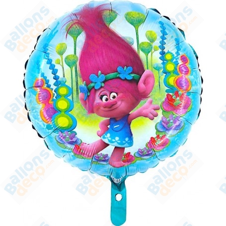 Ballon Trolls Poppy Bleu