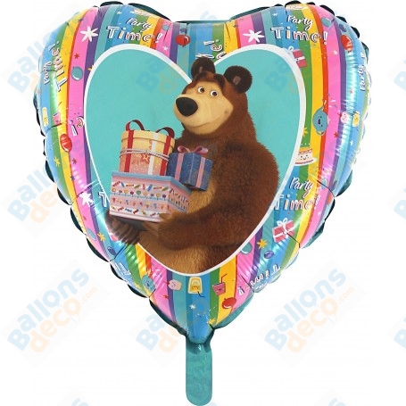 Ballon Masha et Michka Birthday