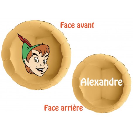 Ballon Peter Pan avec Prénom Disney, Décorations ballons pour anniversaire.
