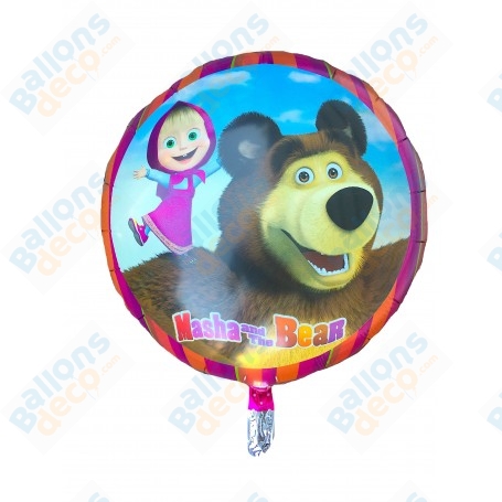 Ballon Masha Et Michka 2 Faces