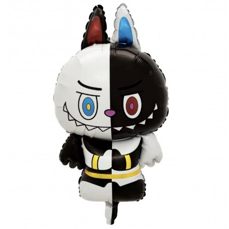 Ballon Labubu Bicolore Pop Mart, Décorations ballons pour anniversaire.