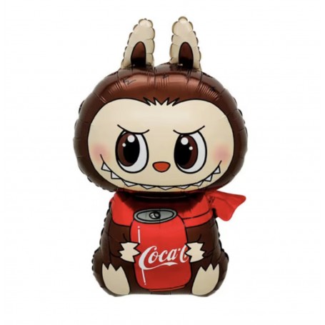 Ballon Labubu Coca Pop Mart, The Monsters, Décorations ballons pour anniversaire.