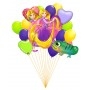 Ballons Princesse Raiponce En Grappe Disney, Décorations ballons pour anniversaire.