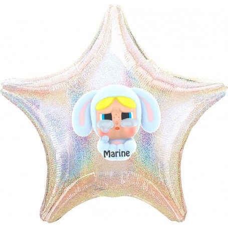 Ballon Lapin Crybaby Kawaii Personnalisable 1 face, Décorations ballons pour anniversaire.