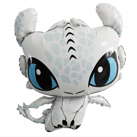 Ballon Falkor Le Dragon Blanc Krokmou, Décorations ballons pour anniversaire.