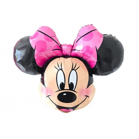 Ballon Minnie Noeud Rose Junior Disney, Décorations ballons pour anniversaire Disneyland Paris.