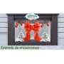 Ballon Ruban de Noël Rouge 174 cm, décoration ballon de Noël, Vitrine de magasin Noël.