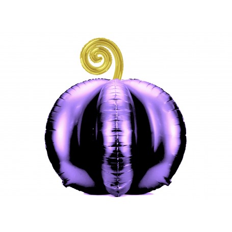 Ballon Citrouille Violette et Or Halloween DIY, Décorations ballons pour Halloween.