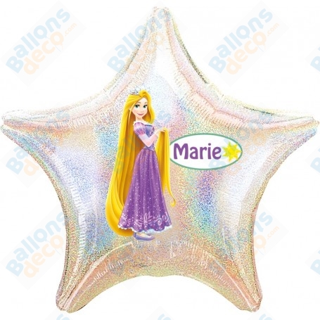 Ballon Raiponce Disney Personnalisable Disney 1 face, Décorations ballons pour anniversaire.