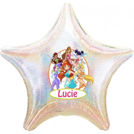 Ballon Groupe Winx Club Personnalisable 1 Face, Décorations ballons pour anniversaire.