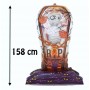 Ballon Momie dans un Cercueil Transparent de 158 cm, Décorations ballons pour Halloween.