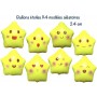 Ballons Étoiles Emoji Jaune X4, Décorations ballons pour anniversaire, Naissance, Wish Disney.