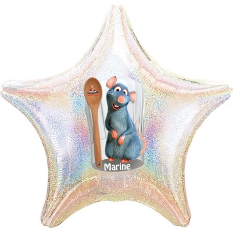 Ballon Rémy Ratatouille Joyeux Personnalisable Disney 1 Face, Décorations ballons pour anniversaire.