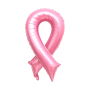 Ballon Ruban Rose Du Cancer Du Sein Octobre Rose, Décorations ballons pour vitrine ou une cause contre la maladie.
