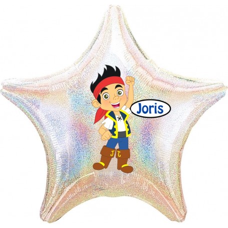 Ballon Jack Le Pirate Personnalisable Disney 1 face, Décorations ballons pour anniversaire.