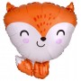 Ballon Renard Orange Junior Anagram, décoration ballon anniversaire, animaux de la forêt.