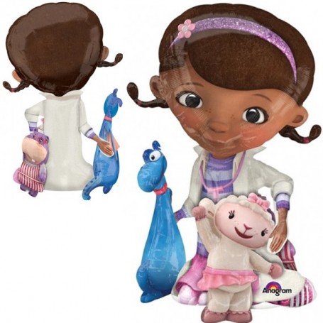 Ballon Docteur la Peluche Marcheur Géant Disney, Décorations ballons pour anniversaire.