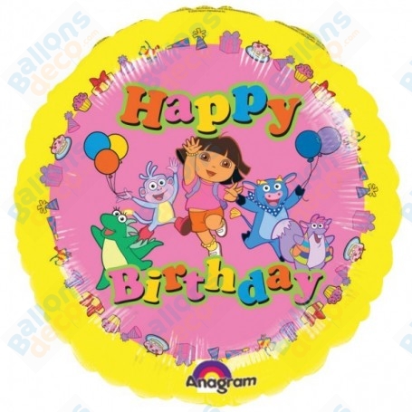 Ballon Dora Happy Birthday