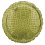 Ballon Crocodile Vert Rond 45 cm, décoration ballon anniversaire et animaux de la jungle.