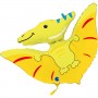 Ballon Pteranodon Dinosaure Jaune, Décorations ballons pour anniversaire avec des dinosaure.