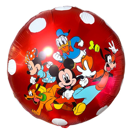 Ballon Mickey avec ses Amis Rond à poids Disney, Décorations ballons pour anniversaire.