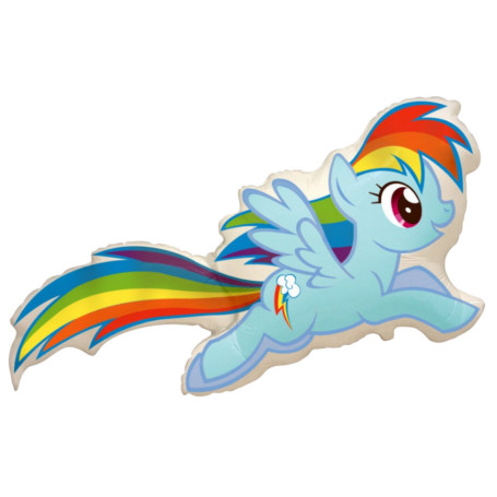 Ballon My Little Pony Rainbow Dash Flexmetal, Décorations ballons pour anniversaire Kawaii.