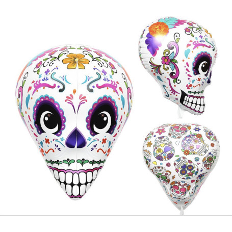 Ballon Femme Squelettes Dia De Los Muertos Coco, Décorations ballons pour anniversaire Disney ou mexicain.