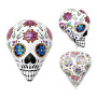 Ballon Tête Squelettes Dia De Los Muertos Coco 3D, Décorations ballons pour anniversaire Disney ou mexicain.