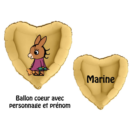 Ballon Nana L'Âne Trotro Avec le Prénom, Décorations ballons pour anniversaire.