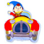 Ballon Oui-oui en Voiture Noddy, Décorations ballons pour anniversaire.