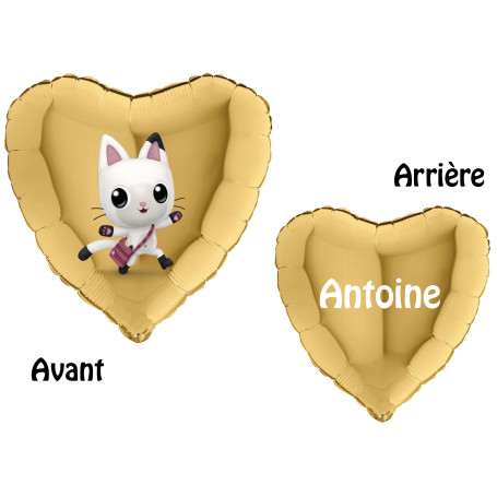 Ballon Pandy Gabby's et la Maison Magique Prénom, Décorations ballons pour anniversaire.