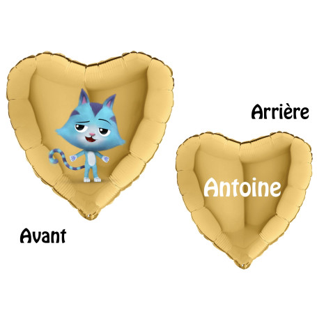 Ballon Sacha Gabby's et la Maison Magique Prénom, Décorations ballons pour anniversaire.