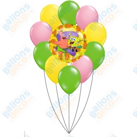 Ballons Bob L'éponge en Grappe