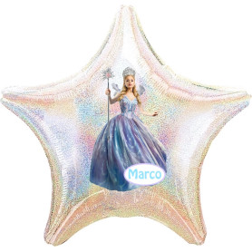 Ballon Princesse Glinda Wicked Robe Bleu Personnalisable Disney 1 face, Décorations ballons pour anniversaire.