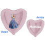 Ballon Princesse Glinda Wicked Coeur or avec Prénom Disney, Décorations ballons pour anniversaire.