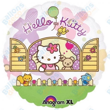 Ballon Hello Kitty Transparent, Décoration Anniversaire Kawaii
