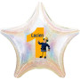Ballon Sam Le Pompier Personnalisable Chiffre 1 avec prénom, Décorations ballons pour anniversaire.