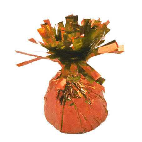 Contrepoids Ballons Métalliques x 2 Orange, Décorations ballons pour anniversaire.