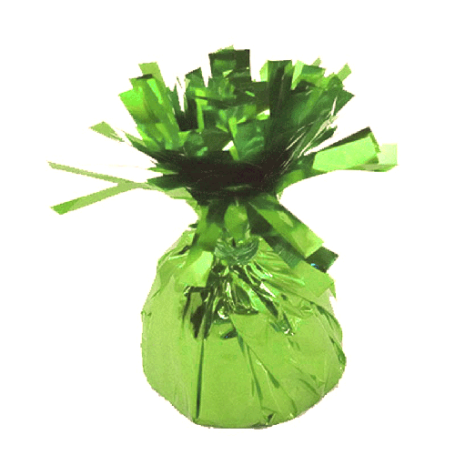 Contrepoids Ballons Métalliques x 2 Vert Anis, Décorations ballons pour anniversaire.
