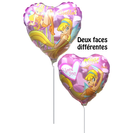 Ballon Winx Club Stella Air Deux Faces Différentes, Décorations ballons pour anniversaire.