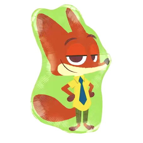 Ballon Nick le Renard Cartoon Zootopie 2 Disney, Décorations ballons pour anniversaire.