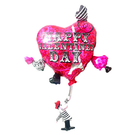 Ballon Coeurs St-Valentin de Paris, décoration ballon mariage et St-Valentin.