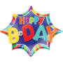 Ballon Étoile Arc-en-Ciel Happy Birthday 3D, Décorations ballons pour anniversaire.