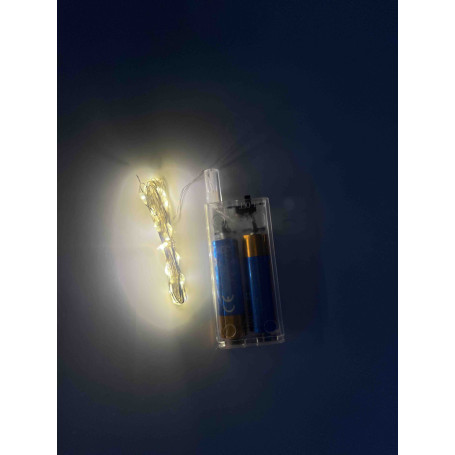 Guirlande Blanc Chaud 2 Mètres, Décorations ballons pour anniversaire, mariage, soirée nocturne.