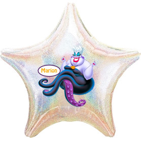 Ballon Ursula étoile géante La Petite Sirène Personnalisable 1 face Disney, Décorations ballons pour anniversaire.