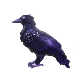 Ballon Corbeau Noir et Violet