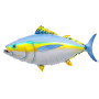 Ballon Poisson Thon Jaune Réaliste