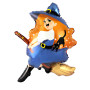 Ballon Sorcière Rousse Cartoon Flexmetal, Décorations ballons pour anniversaire, Halloween.