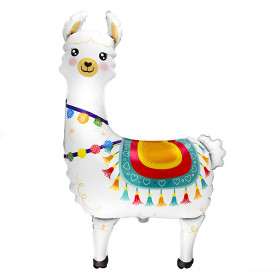 Ballon Alpaga Mignon Blanc, Décorations ballons pour anniversaire.